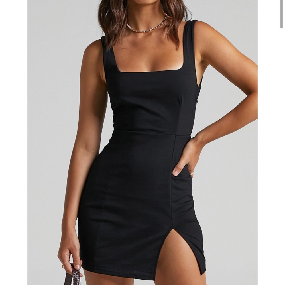 Showpo black mini dress